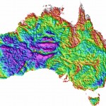 Map of observed gravity response of Australia