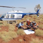 Helicopter field sampling