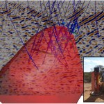 3D view of hard rock 2D seismic section 1